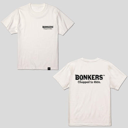 【BONKERS™︎】LOGO T-SH "Chopped to Ride" ブランドロゴ 半袖Tシャツ