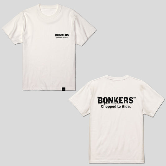 【BONKERS™︎】LOGO T-SH "Chopped to Ride" ブランドロゴ 半袖Tシャツ