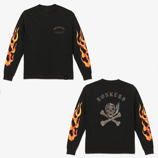 ⁠【BONKERS™】THE LAST PUFF L/S T-SH 最後の一服 ザ ラスト パフ長袖Tシャツ 6.2oz ヘビーウェイト⁠