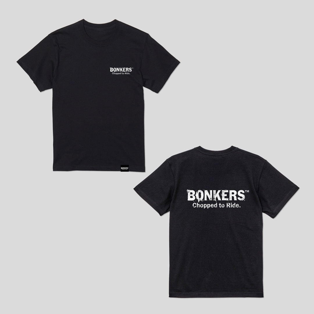 【BONKERS™︎】LOGO T-SH "Chopped to Ride" ブランドロゴ 半袖Tシャツ