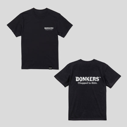 【BONKERS™︎】LOGO T-SH "Chopped to Ride" ブランドロゴ 半袖Tシャツ