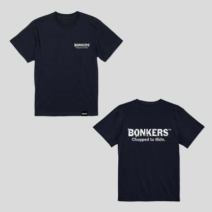 【BONKERS™︎】LOGO T-SH "Chopped to Ride" ブランドロゴ 半袖Tシャツ