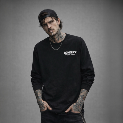 【BONKERS™︎】JESTER’S EPITAPH  L/S T-SH  ジェスターズ エピタフ長袖Tシャツ 6.2oz ヘビーウェイト ハードコア