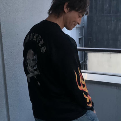 ⁠【BONKERS™】THE LAST PUFF L/S T-SH 最後の一服 ザ ラスト パフ長袖Tシャツ 6.2oz ヘビーウェイト⁠