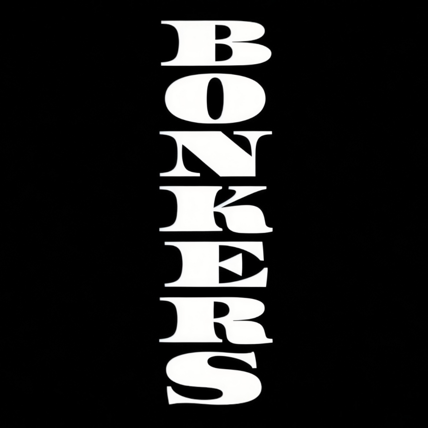 ⁠【BONKERS™】"CHOPPED" チョップド リブ クルーソックス ロゴ 靴下 バイカーソック